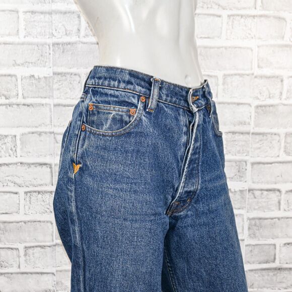 BLISS and MISCHIEF Women's Collector fit cropped Denim Straight slim jeans sz 29 - Picture 10 of 10